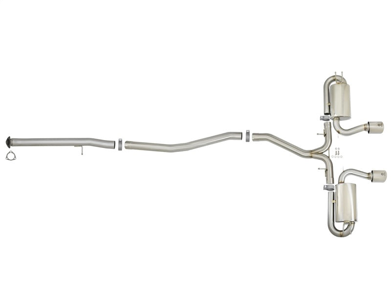 AFE 49-36618-P 3in 304 SS Cat-Back Exhaust System w/ Polished Tips 2017 fits H