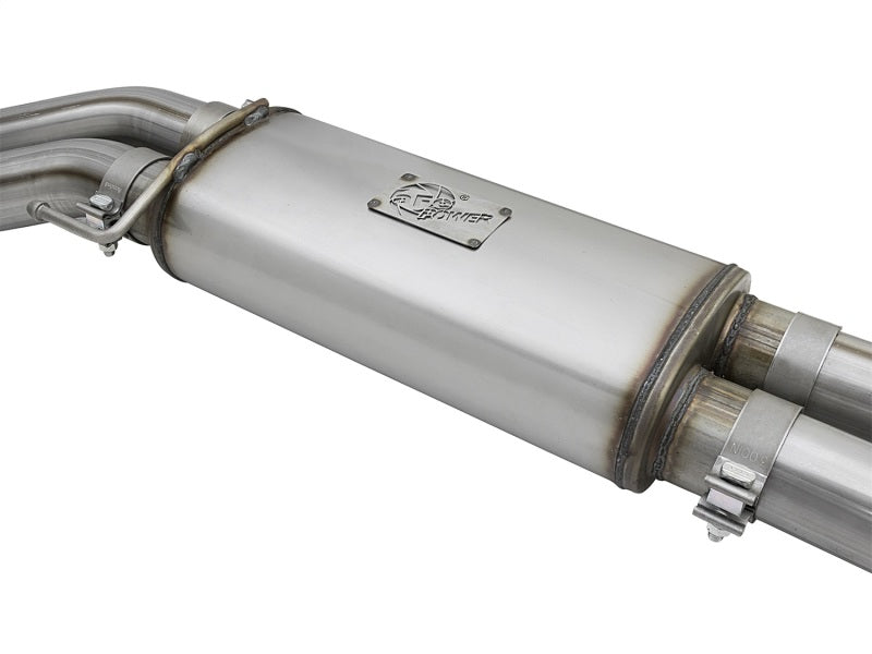 AFE 49-43091-P Rebel Series 3in 409 SS Cat Back Exhaust w/ Polished Tips 17 fit