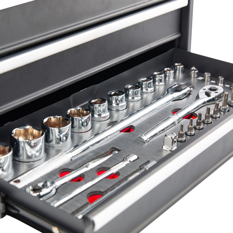 BikeMaster 510002 3 Drawer Tool Kit - 129 Piece Set