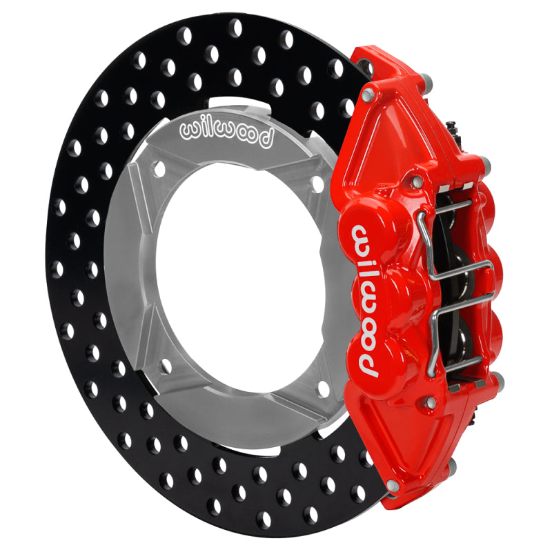 Wilwood 140-17280-DR fits 2020+ Polaris RZR Pro UTV6 Rear Kit 11.25in - Red Cal