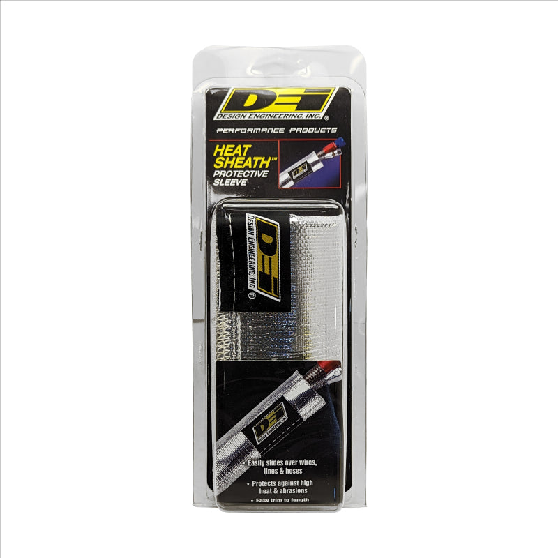 DEI 10420 Heat Sheath 1-1/2in I.D. x 3ft - Aluminized Sleeving - Sewn Edge
