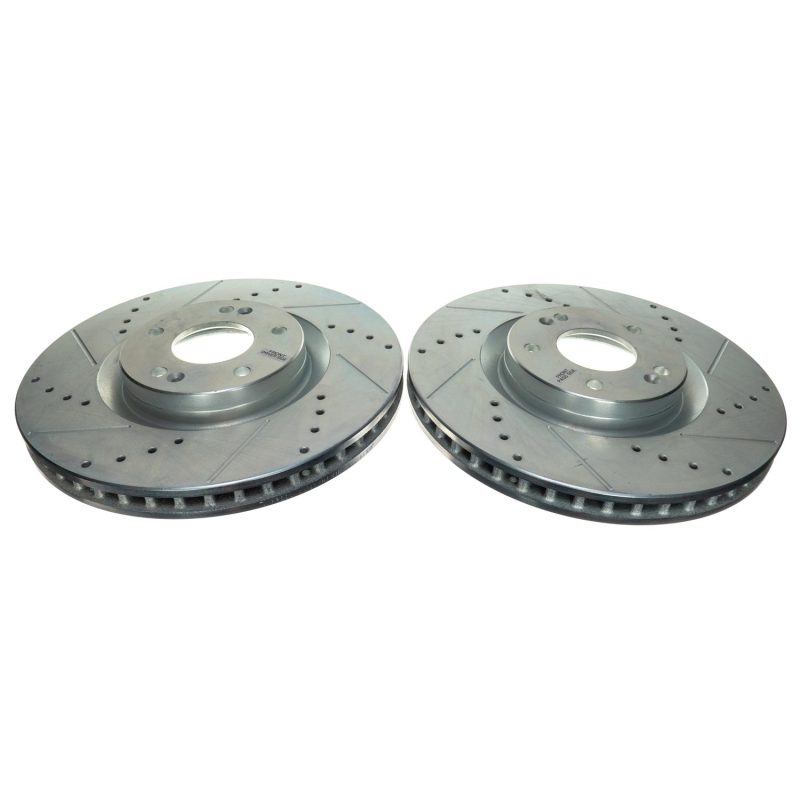 PowerStop JBR1902XPR fits Kia 21-22 Sorento Front Drilled & Slotted Rotor (Pair)