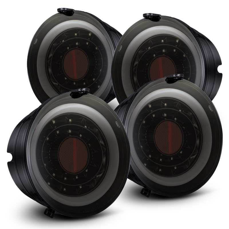 AlphaRex 610020 fits Chevrolet 05-13 Corvette PRO-Series LED Tail Lights Jet Bl