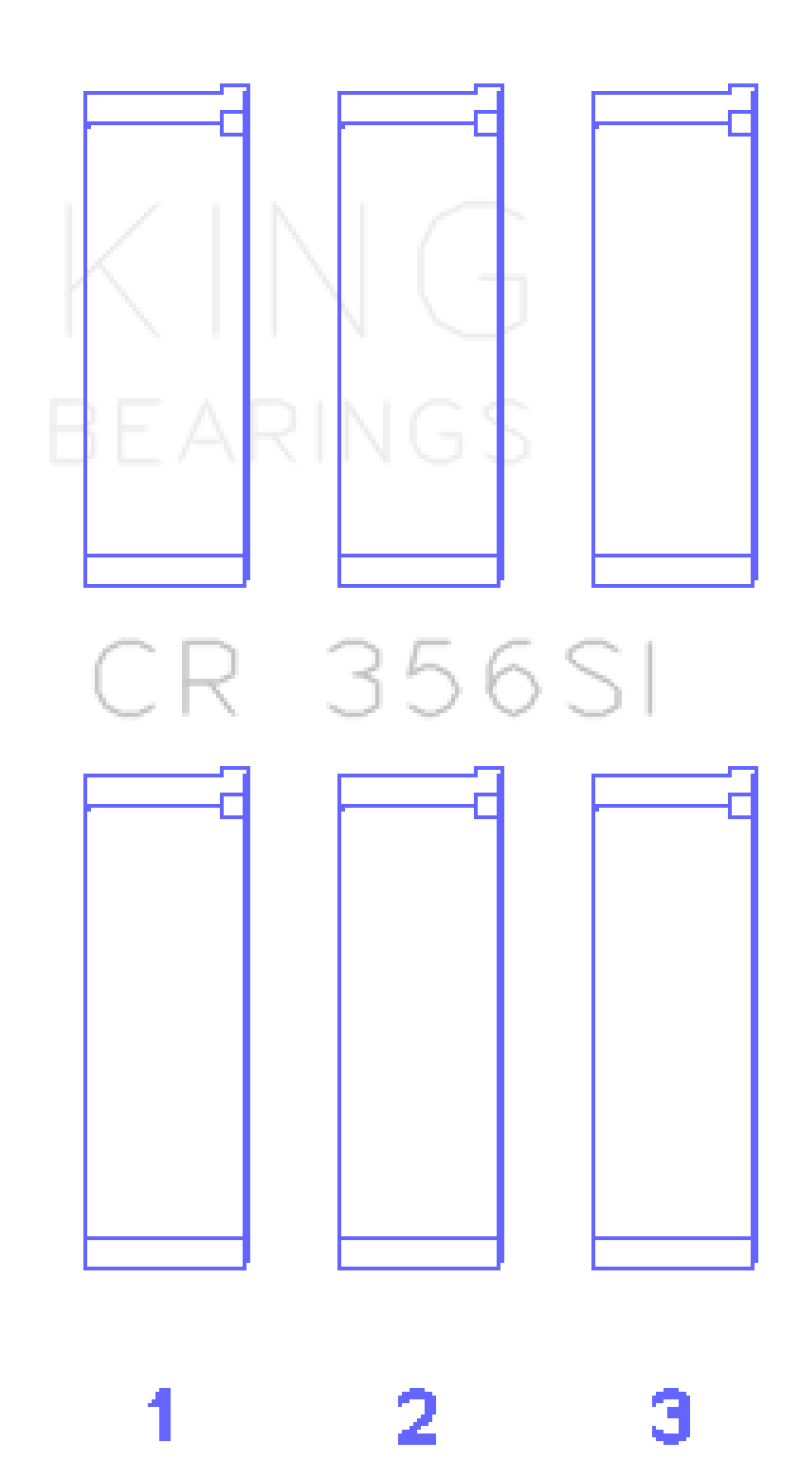 King CR356SI fits Smart M 132.910/930 Connecting Rod Bearing Set