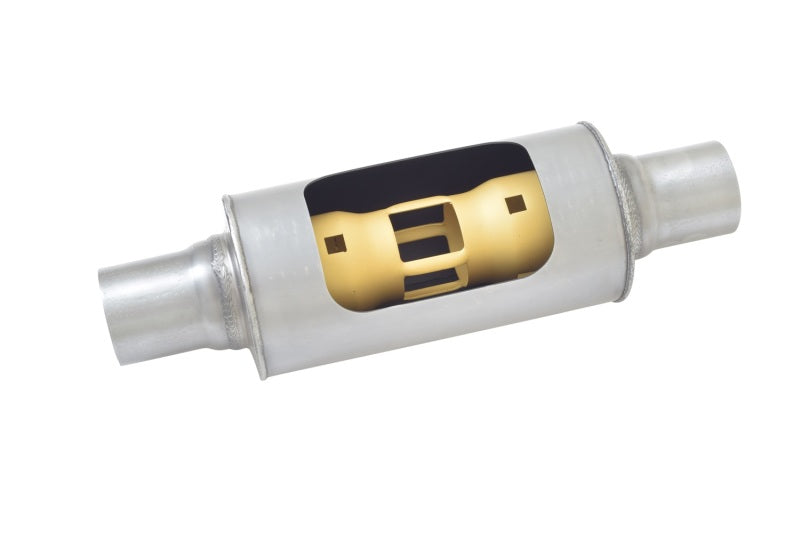 Gibson BM0114 MWA Superflow Center/Center Round Muffler - 5x10in/3in Inlet/3in