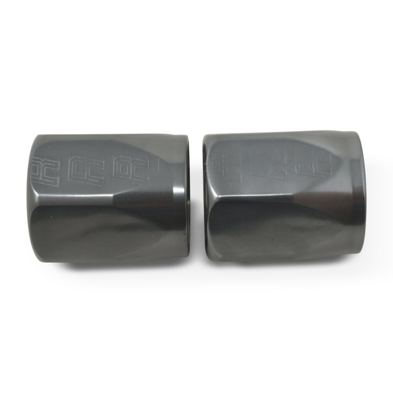 Russell 615521 Hose End Socket -6 AN Polished & Gray Anodized (2 PACK)