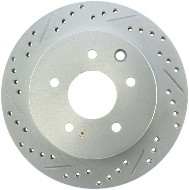 Stoptech 227.42077R Select Sport fits Nissan Slotted and Drilled Right Rear Rotor
