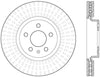 Stoptech 126.33136CSL 12-16 Audi A4 Cryo Slotted Front Left Sport Brake Rotor