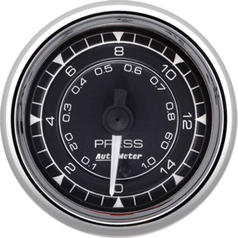 AutoMeter 9762 Autometer Chrono 2-1/16in 15PSI Digital Stepper Motor Pressure Gauge - Chrome