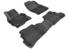 3D MAXpider 2017-2019 fits Infiniti QX30 Kagu 2nd Row Floormats - Black