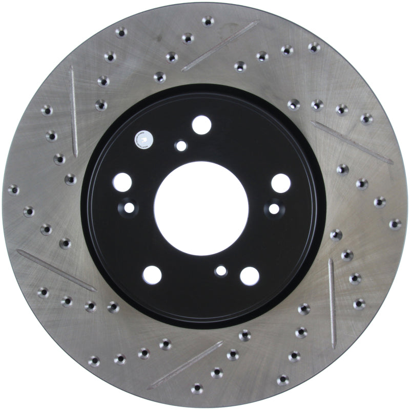 Stoptech 127.40086R Slotted & Drilled Sport Brake Rotor Front Right 13 fits Honda Accord Sport