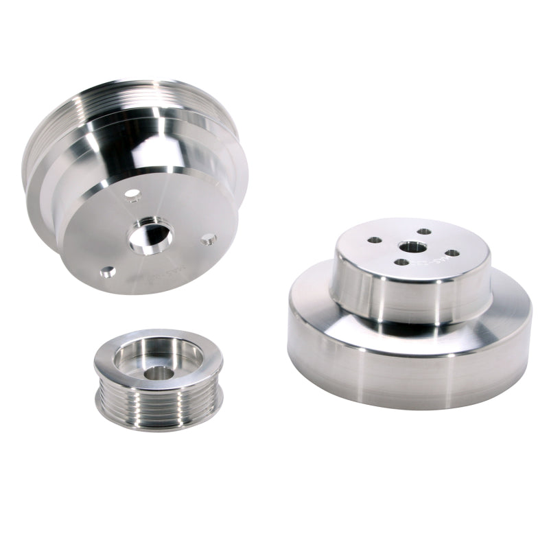 BBK 1603 GM Truck 4.3 5.0 5.7 Underdrive Pulley Kit - Lightweight CNC Billet Al