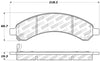 Stoptech 309.0989 Sport Brake Pads w/Shims - Front