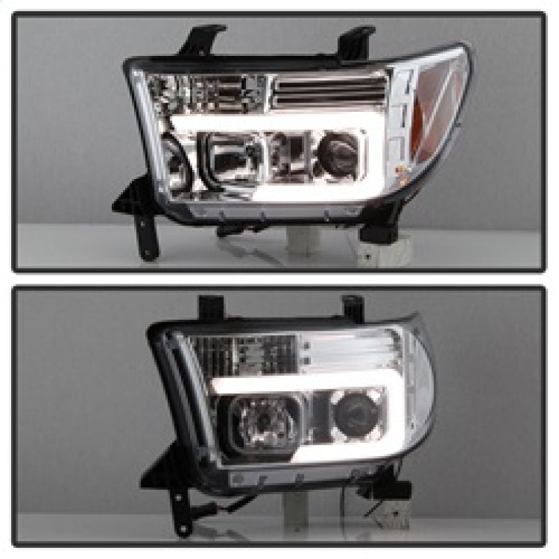Spyder 5084651 fits Toyota 07-13 Tundra V2 Light Bar DRL Projector Headlights -
