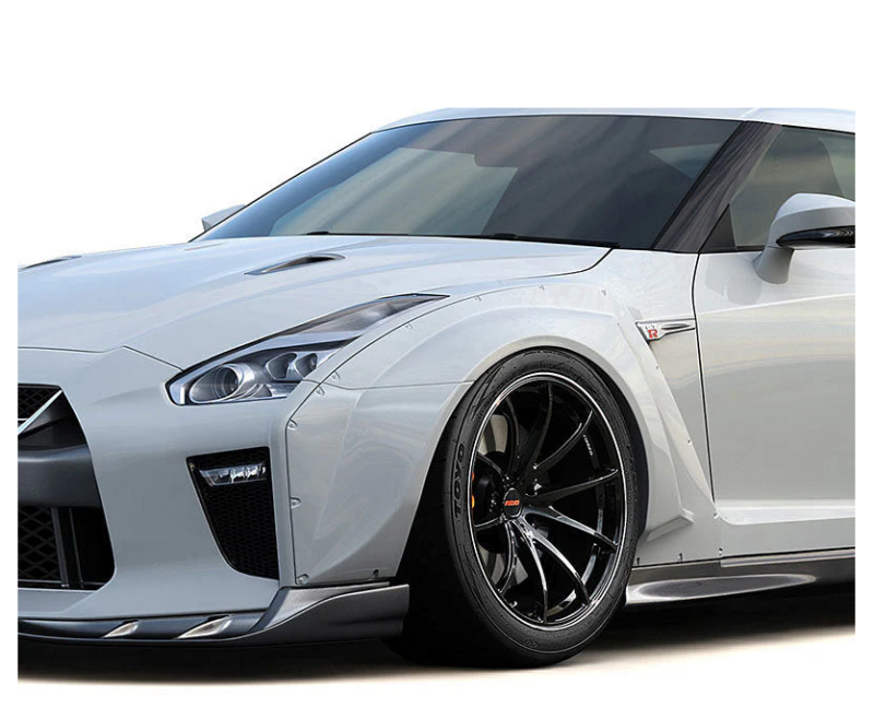 GReddy 17520252 2017+ fits Nissan GTR R35 GRacer Front Over-Fender Set