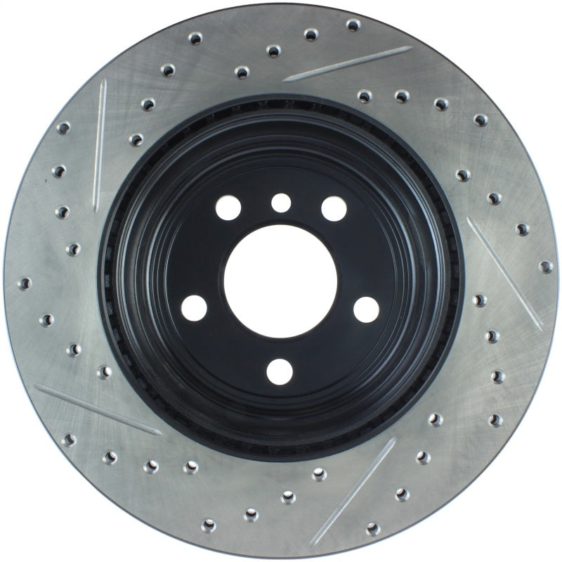 Stoptech 127.34141L 12-16 BMW 335i Slotted & Drilled Rear Left Rotor