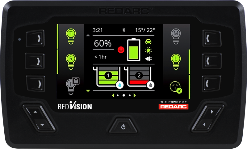 REDARC DISP4300-RC Remote Control Unit - 4.3In Display TVMS Packed