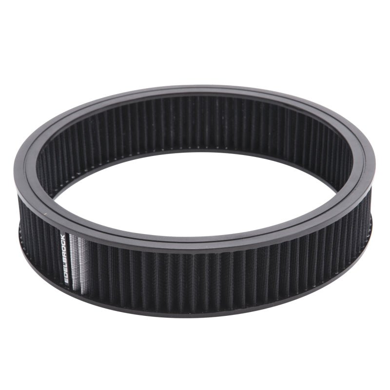 Edelbrock 43668 Air Cleaner Element Pro-Flo 3In Tall 14In Diameter Black