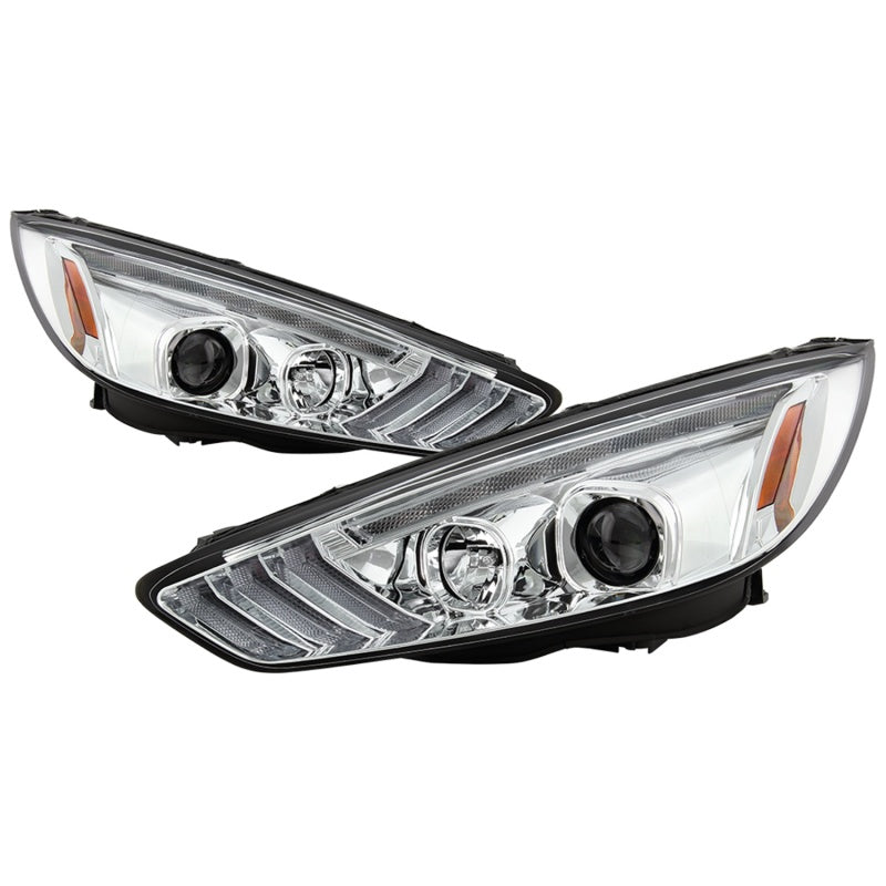 Spyder 5086457 fits Ford 15-18 Focus Projector Headlights - Seq Turn Light Bar
