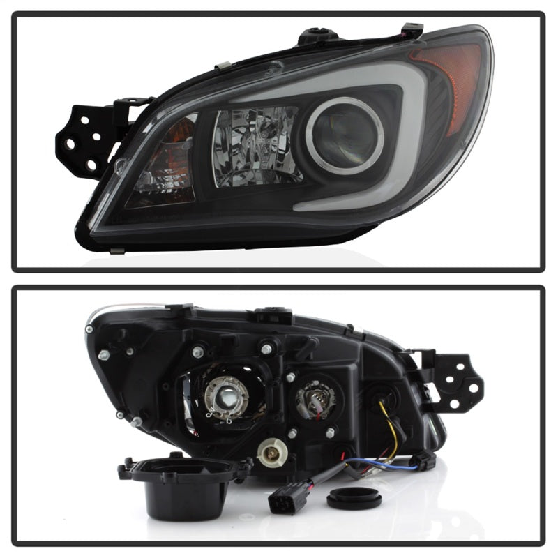 Spyder 5083913 fits Subaru 06-07 WRX Projector Headlights - HID Model Only - Bl
