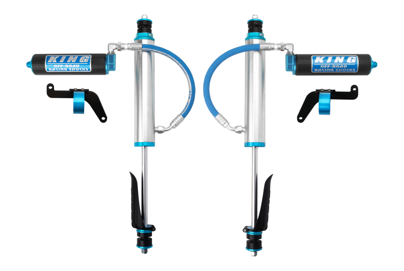 King 25001-189 Shocks 1997+ fits Nissan Patrol Y61 Front 2.5 Dia Shock Remote 2.5 Fin Res 6in Lift w/Brkt (Pair)