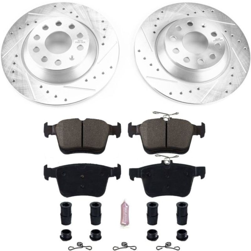 PowerStop K7176 fits Audi 16-18 TT Quattro Rear Z23 Evolution Sport Brake Kit