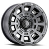 ICON 2817855557SSBT Thrust 17x8.5 5x150 25mm Offset 5.75in BS Smoked Satin Black Tint Wheel