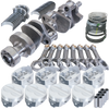 Eagle 13559L030 fits Chevy 350 1Pc 3.750in Crank 5.700in I-Beam Rods -10cc 4.030in Pistons Rotating Assembly