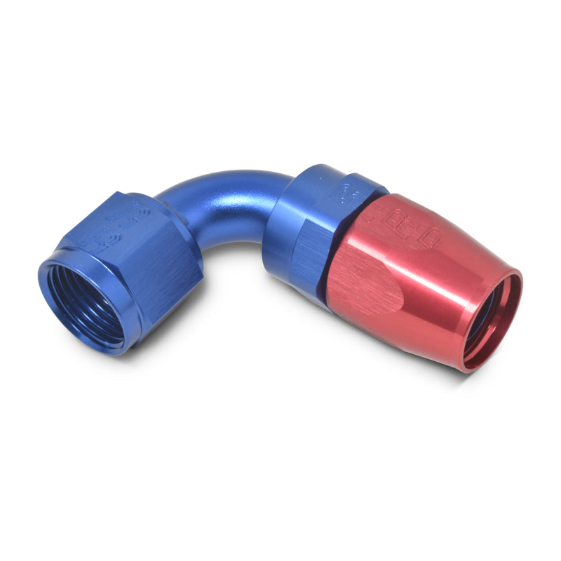 Russell 610180 Performance -10 AN Red/Blue 90 Degree Full Flow Hose End