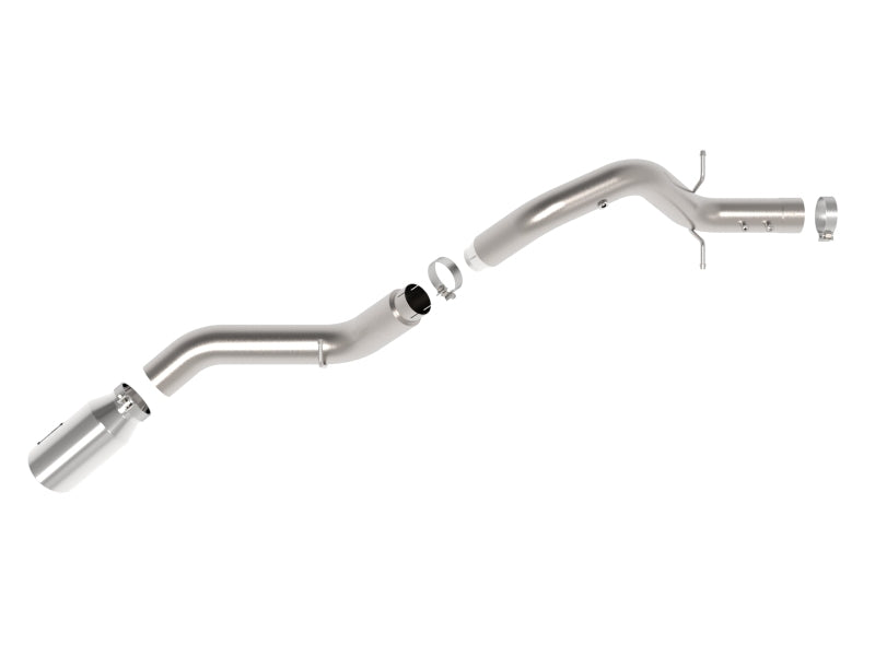 AFE 49-44147-P Bore-HD 5in 409SS DPF-Back Exhaust System w/Pol Tip 24-25 fits G