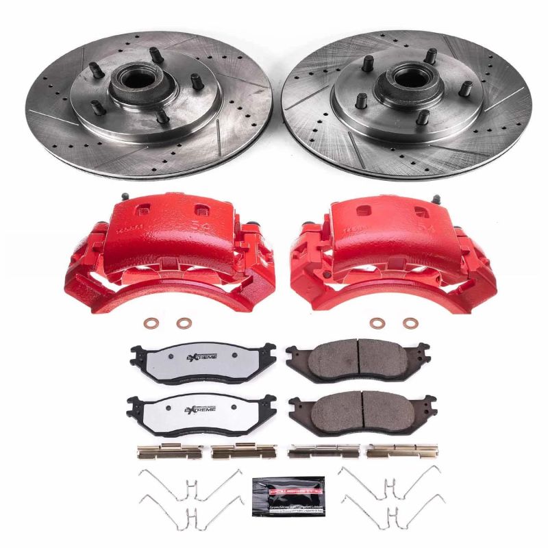 Power Stop KC4578-36 04-06 fits Ford E-150 Front Z36 Truck & Tow Kit w/Cals
