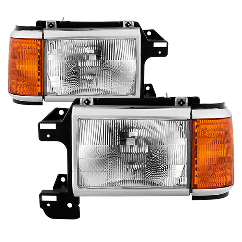 xTune 9035203 fits Ford Bronco F150 F250 F350 F450 1987-1991 OEM Style Headligh