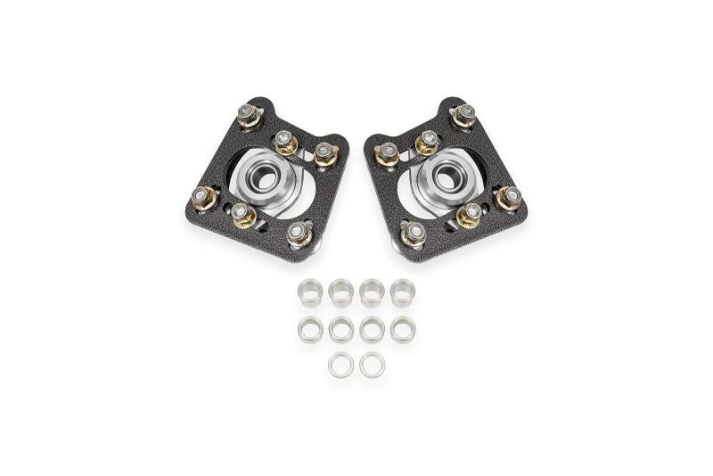 BMR WAK740H 94-04 fits Ford Mustang Steel Caster Camber Plates - Black Hammerto