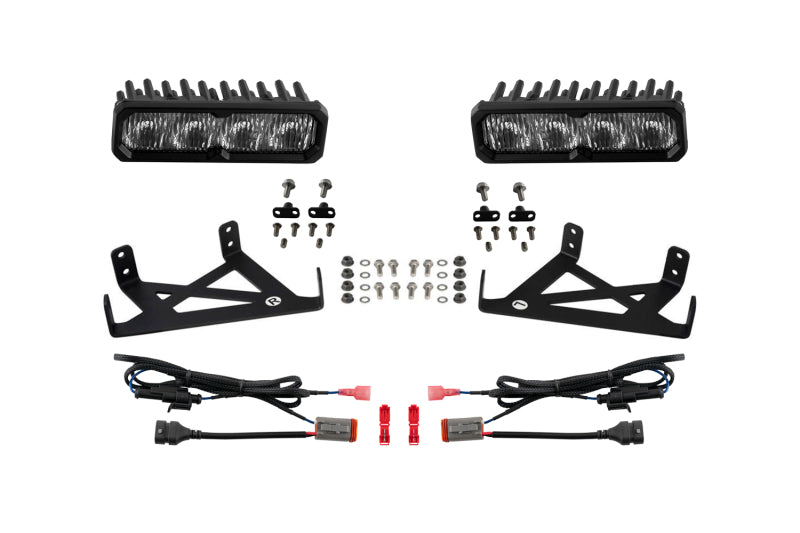 Diode Dynamics DD8846 2020-2022 fits Ford F-250 Super Duty F250 Fog SS6 Sport LED Kit White 6000K