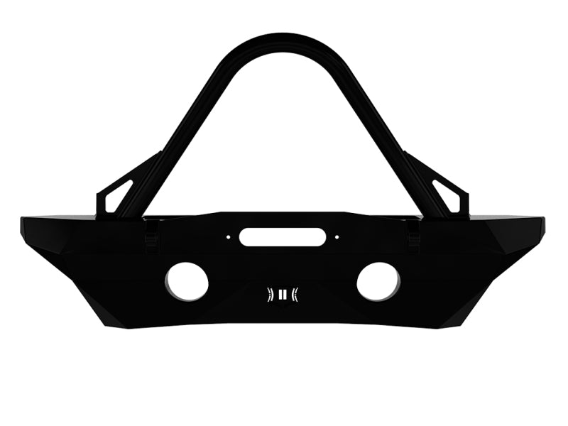 ICON 25233 fits Jeep 07-18 Wrangler JK Pro Series Mid Width Front Recessed Winch Bumper w/Stinger/Tabs