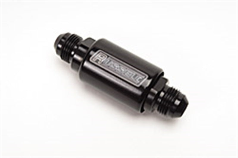 Russell 650103 Performance Black Anodized (3-1/4in Length 1-1/4in dia. -8 male inlet/outlet)