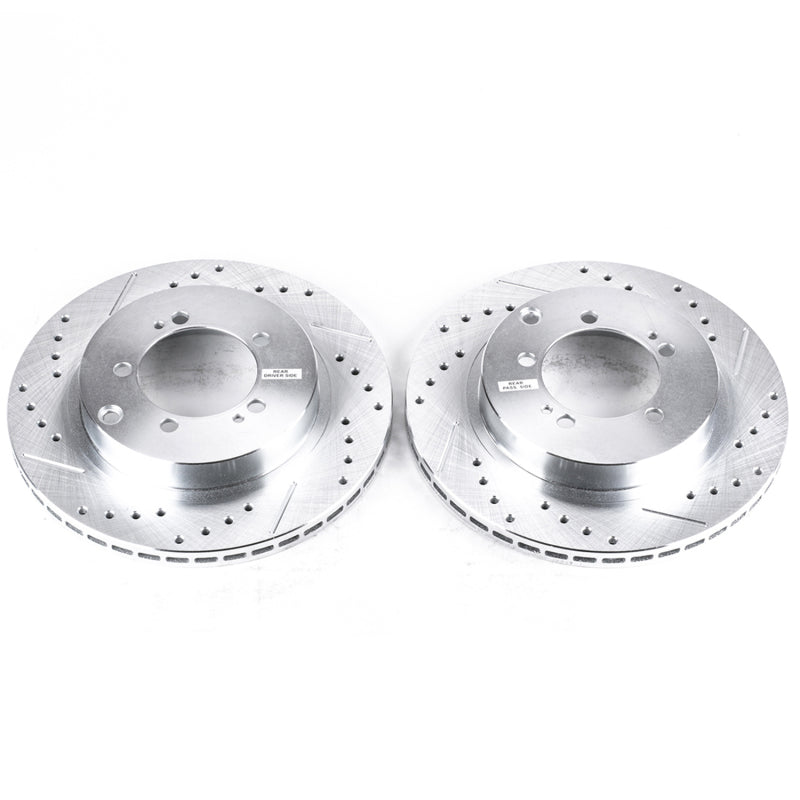 PowerStop fits Dodge 94-96 Stealth Rear Evolution Drilled & Slotted Rotors -