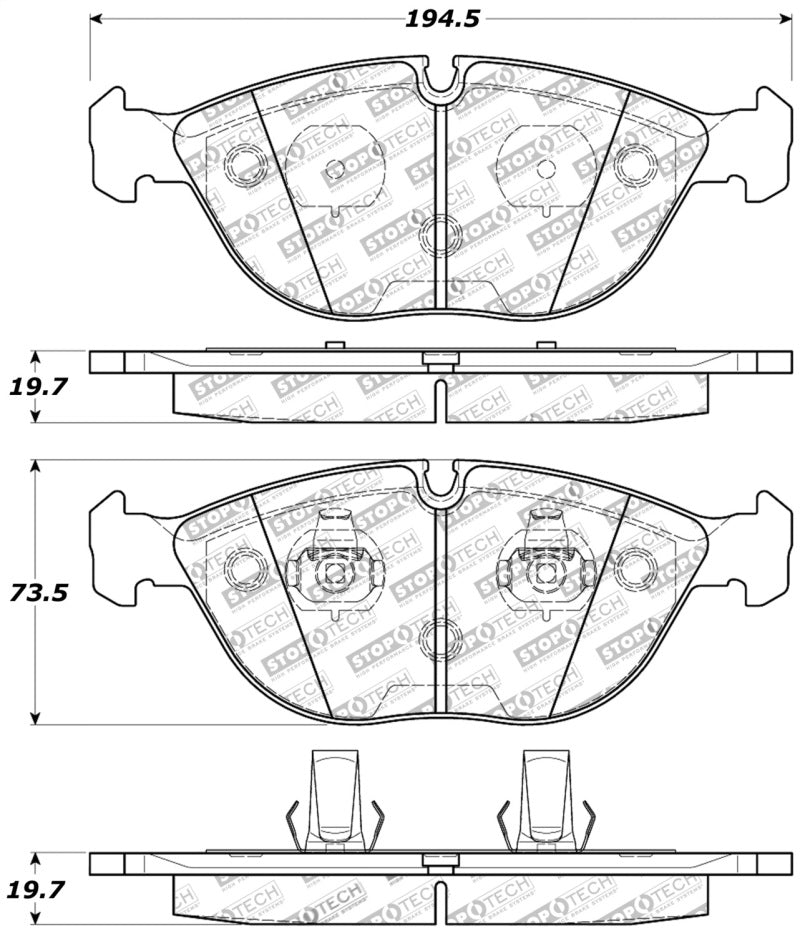 Stoptech 309.0682 Performance Brake Pads