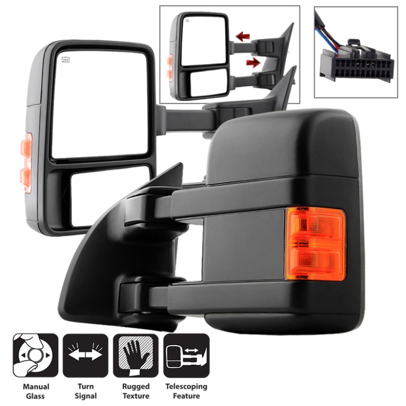 xTune 9935794 99-15 fits Ford SuperDuty L/R Manual Extendable - Manual Adjust M