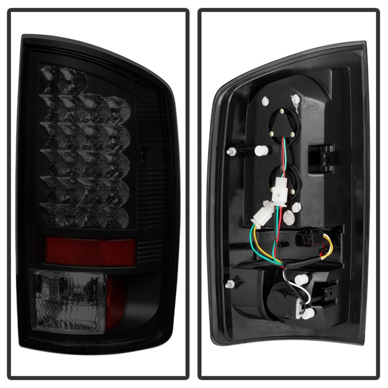 Spyder 5078094 fits Dodge 02-06 Ram 1500/Ram 2500/3500 03-06 LED Tail Light Bla