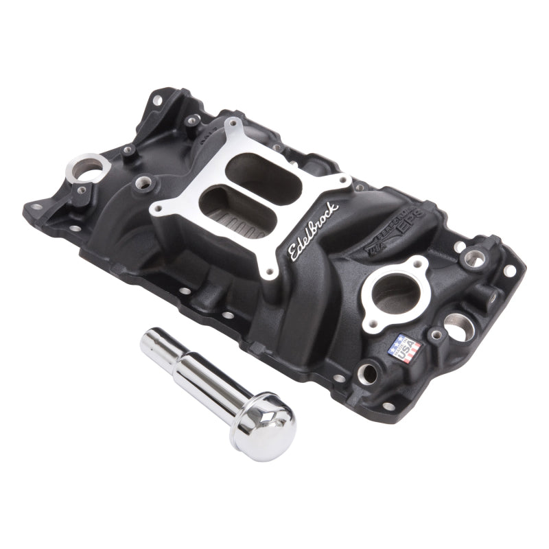 Edelbrock 27033 Intake Manifold Perf Eps fits SBC w/ Oil Fill Tube and Breather Black