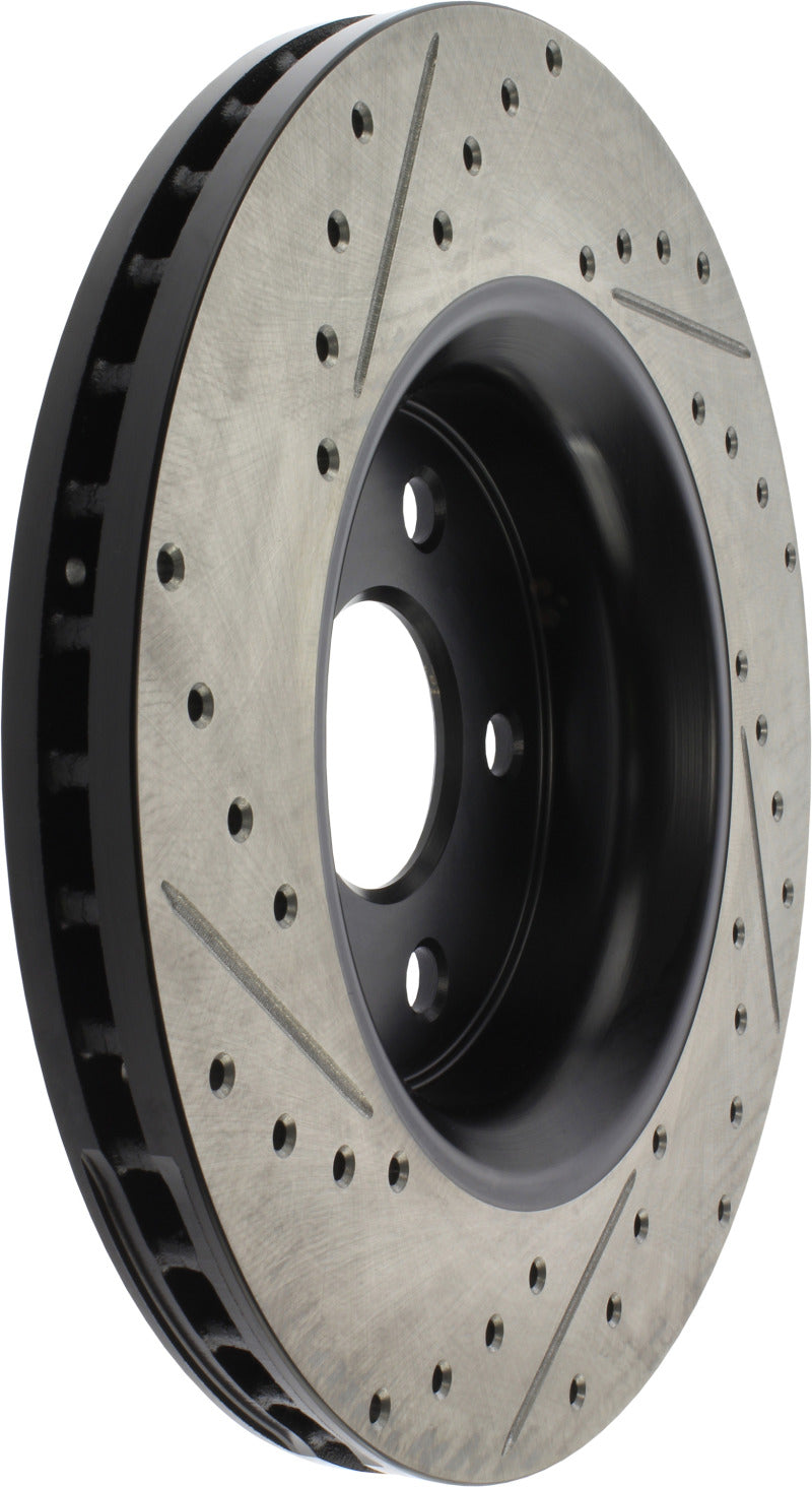Stoptech 127.58008L 11-12 fits Dodge Durango Sport Drilled & Slotted Front Driver-Side Brake Rotor