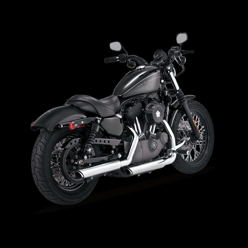 Vance and Hines Vance 16839 & Hines HD Sportster 04-13 Twin Slash 3In Slip-On E