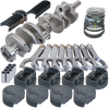 Eagle 14003155 fits Ford 289/302 3.400in Crank 5.400in H-Beam -6cc Flat Top 4.155in Pistons Rotating Assembly