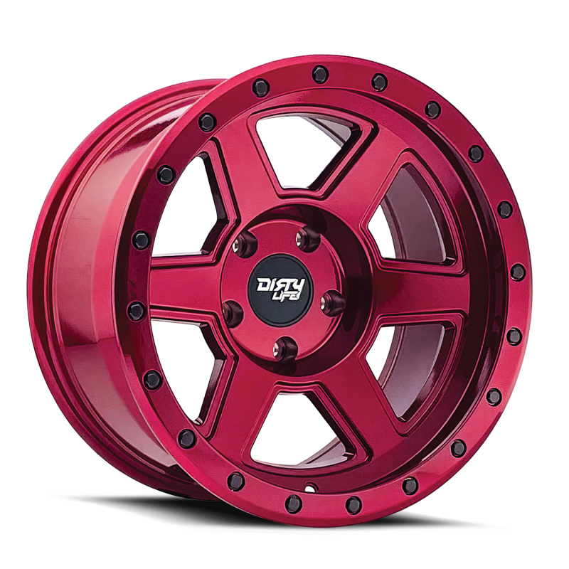 Dirty Life 9315-2170R Compound 9315 20x10 / 8x170 BP / -25mm Offset / 125.2mm Hub Crimson Candy Red Wheel