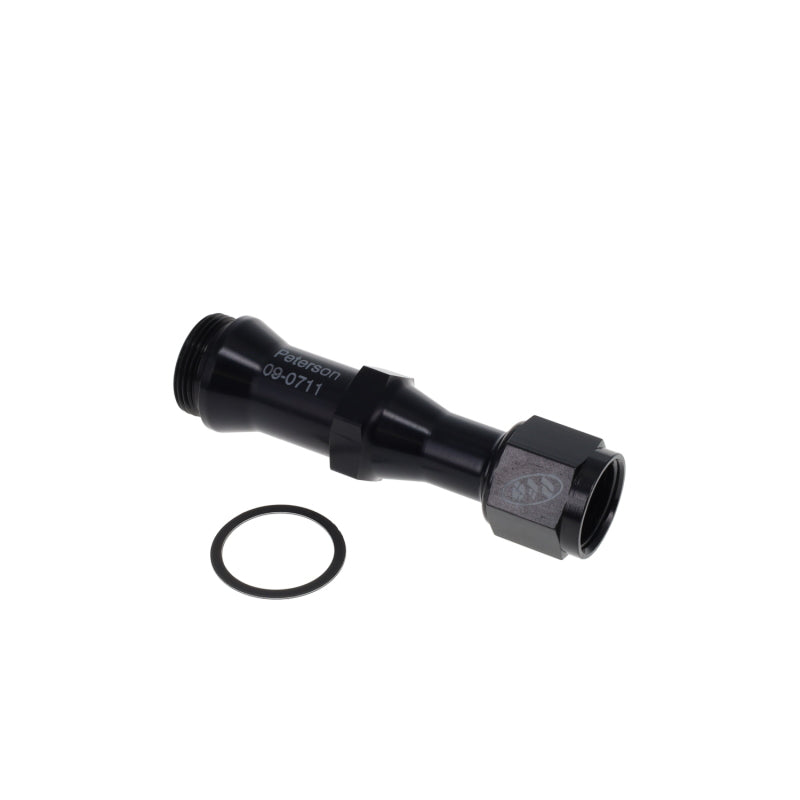 Peterson Fluid Systems 09-0711 Carb Filt -8AN B-Nut Long 60 Micron