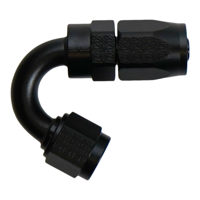 DeatschWerks 6-02-0830-B 6AN Female Flare Swivel 150-degree Hose End CPE