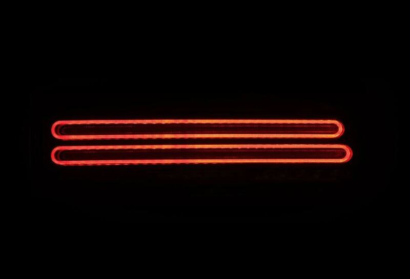 AlphaRex 691010 23-25 fits Nissan Z Nova-Series Twin-Loop Style Prismatic LED Tail Lights - Blk