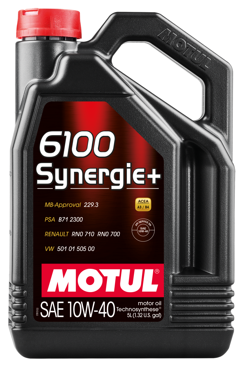 Motul 108647 5L Technosynthese Engine Oil 6100 SYNERGIE+ 10W40 4X5L