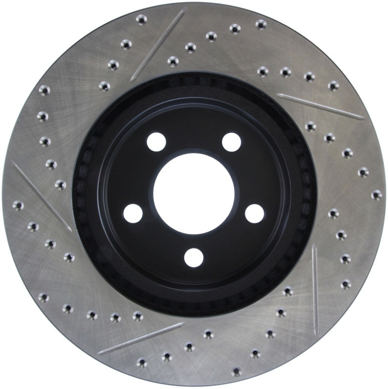 Stoptech 127.63059L 05-13 Chrysler300/300C / 09-12 Dodge Challenger Front Left Drilled & Slotted Rotor